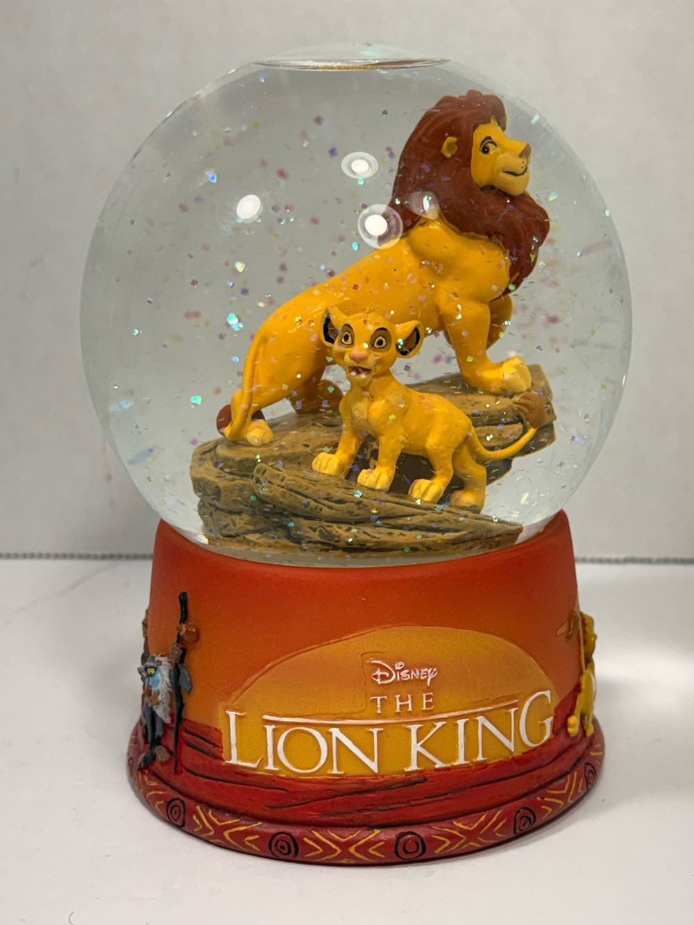 Disney The Lion King Mufasa Simba Hallmark Snow Globe